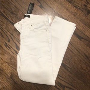 Banana republic factory high rise slim white jean sz2